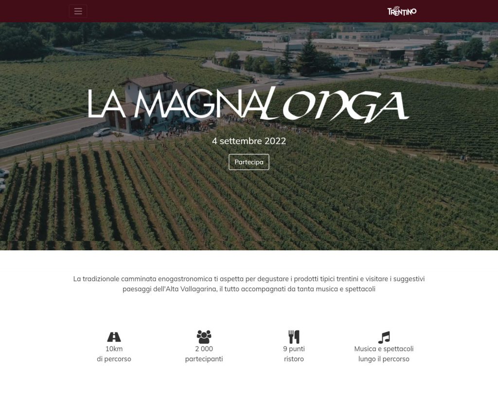 Home page del sito della Magnalonga
